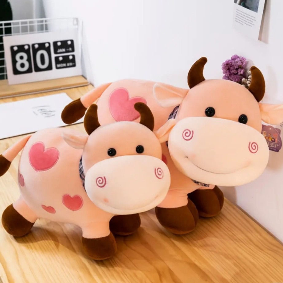 Cute cow plush toy