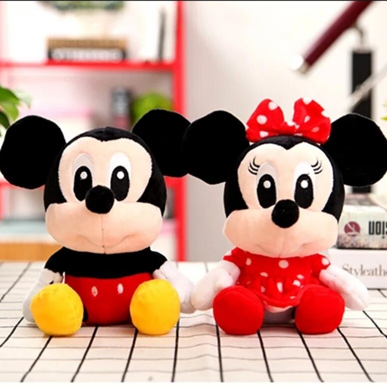 Mickey mouse & Minnie mouse soft toy